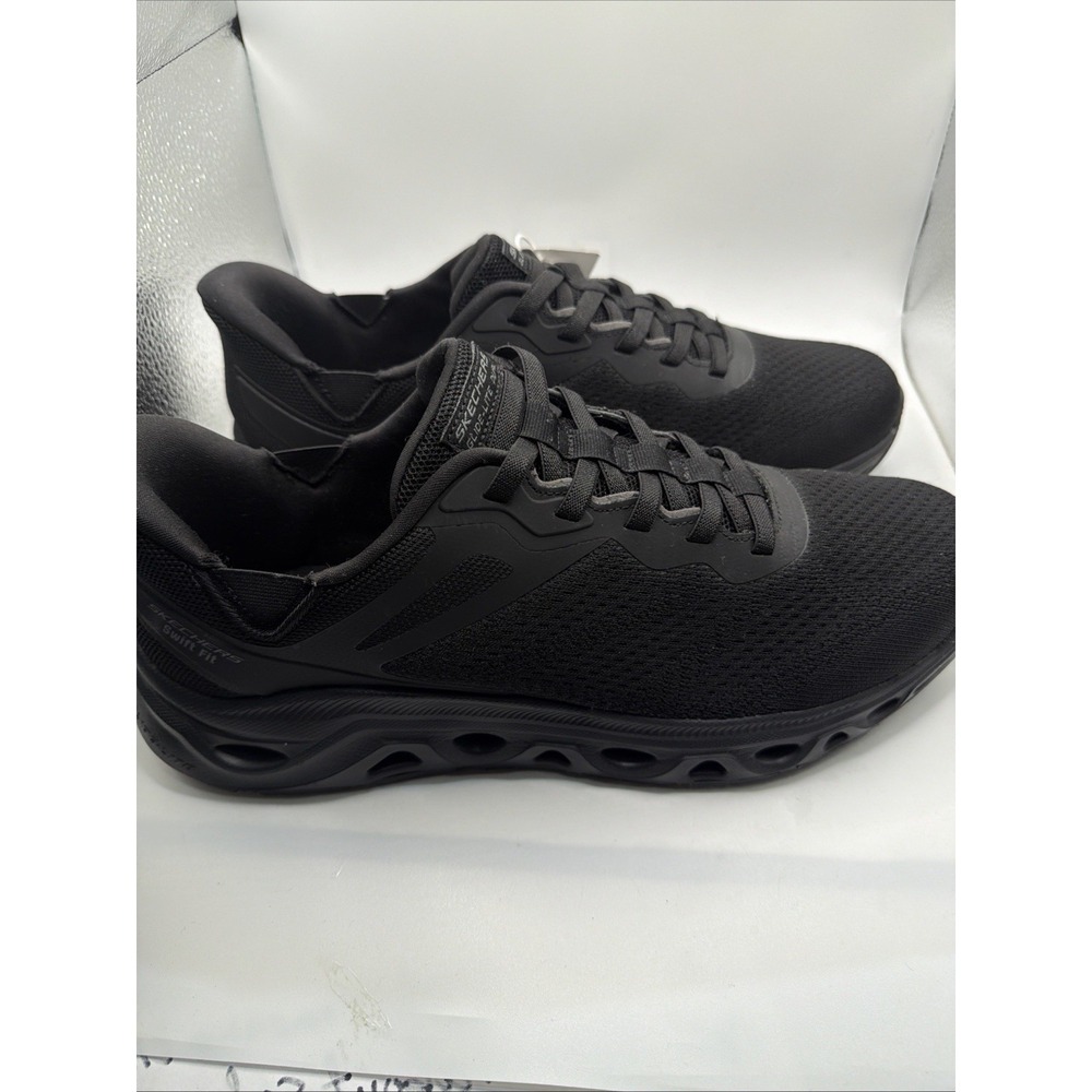 Skechers hands-free swift Fit men's Slip On Black No Bending Shoe. Size 9.5. New